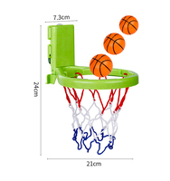 MY TOYS Nouveau Design Professionnel Flexible Attrayant Taille Amusante 2-en-1 Jouet de Basketball Aquatique Flottant en Forme de Poisson pour Salle de Bain ABS/PVC