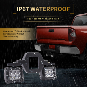 Support universel de crochet d'attelage de voiture avec 4 ''60W 72W 18W LED lumière de travail support de lampe antibrouillard arrière sauvegarde Offroad Truck Trailer - Product Image 3