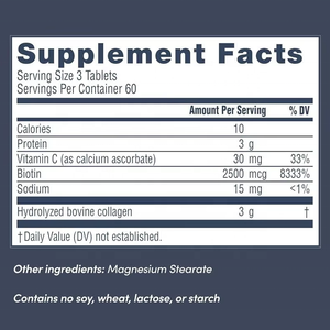 Tabletas de Colágeno Más Vendidas, Suplemento Dietético de Proteínas y Vitaminas, Apoya la Salud de la Piel, Uñas y Cabello, Fortalece las Articulaciones - Product Image 4