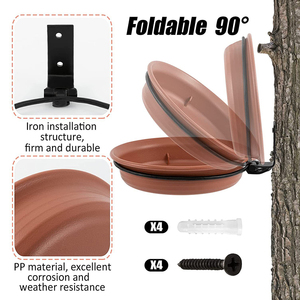 Comederos para Pájaros Silvestres de Alta Calidad, Comedero de Metal para Pájaros, Bandeja para Comida de Aves, <span class=keywords><strong>Bebedero</strong></span> - Product Image 4