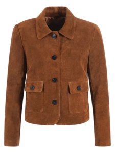 Custom 100% Genuine Tan Soft Nappa Leather <b>Women</b>’s <b>Jacket</b> Premium Hardware YKK Zipper Private Label OEM Classic Luxury Outerwear - Product Image 2