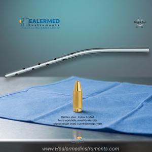 Cánulas de Liposucción Anguladas de Acero Inoxidable con Conexión Manual y Rosca, Certificación CE, Aprobación ISO, Garantía de por Vida - Product Image 3