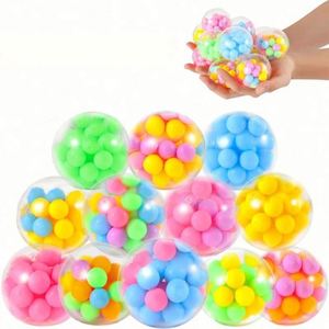 Wholesale Colorful Rainbow Squishy Squeeze Ball Stress Relief Fidget <b>Toy</b> - Product Image 1