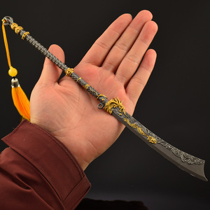 Accesorios de juego Yanyun, modelo de arma, modelo de cuchillo <span class=keywords><strong>sin</strong></span> <span class=keywords><strong>nombre</strong></span>, 30cm, 79G, juguete de Metal para niños, espada, artesanía de acero, decoración de colección - Product Image 2