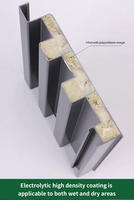 Tuile en aluminium ondulée isolée, insonorisée, avec âme en mousse rigide, anti-corrosion, pour toiture d'atelier