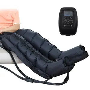 Atlet bacak hava sıkıştırma kurtarma botları için tam sarılmış bacak lenfatik drenaj masajı pressoterapi