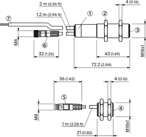 Sensor Ultrasónico SICK UD18-22CC2F1, Rosca M18, 20-30VDC, IP65, 250Hz, +5~60°C, Sonda Industrial, En Stock - Product Image 2