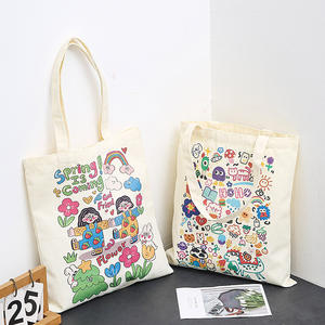 Sac à provisions en toile de grande capacité Sac à main Graffiti japonais de style universitaire Étudiantes en gros Cram Schools Confortable - Product Image 1