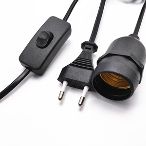 <b>E27</b> <b>Lamp</b> <b>Holder</b> With Wire Outdoor Waterproof Socket Plastic 10A 250V Safety <b>Lamp</b> Base For Garden Farm Lighting - Product Image 2