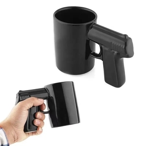 Ly cà phê gốm sứ hình súng độc đáo, quà tặng tuyệt vời năm 2025, tay cầm lạ mắt - Product Image 6