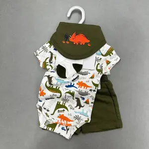 Großhandel Baby Kinder Kleidung Kurzarm Set Kinder kleidung Cartoon Print Sport Set Anpassung Baby Kleidung Sets