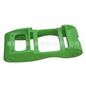 Composant de fonderie métallique, pièce moulée de précision peinte en vert pour utilisation en machine - Product Image 1