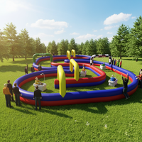 Piste gonflable Go Kart, piste de course gonflable pour vélos Quad, livraison gratuite