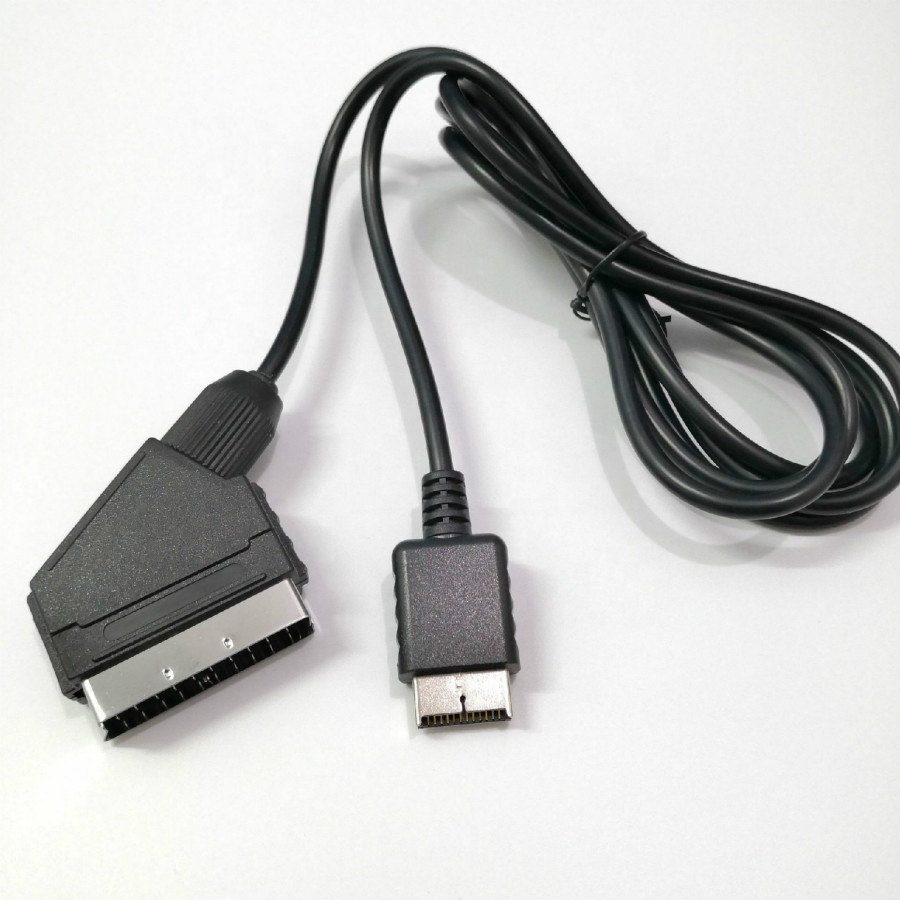 1.8m RGB SCART Cable for Sony Playstation PS2 TV AV Lead