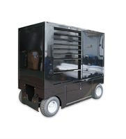 Chariot d'atelier mobile pour travaux de course, avec plan de travail et boîte à outils, pour espaces de travail extérieurs