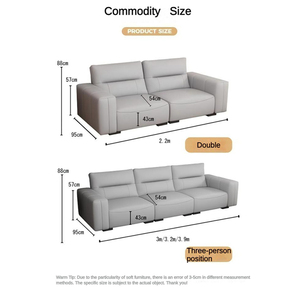 Sofá de Tela y Cuero de Diseño Moderno para Muebles de Hotel, Novedad <span class=keywords><strong>2026</strong></span>, Precio de Fábrica, Sofás para Sala de Estar al por Mayor - Product Image 5