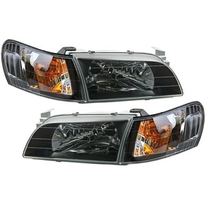 ไฟหน้า Toyota Corolla AE100 AE101 แบบฮาโลเจน เลนส์ดำ พร้อมไฟเลี้ยวสีส้ม สำหรับอัพเกรดไฟหน้า - Product Image 4