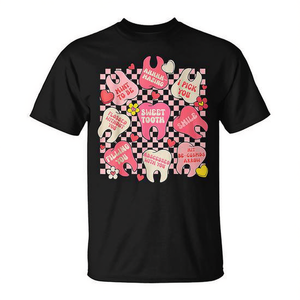 เสื้อยืดวันวาเลนไทน์ที่น่ารักสำหรับทันตแพทย์ - Product Image 2