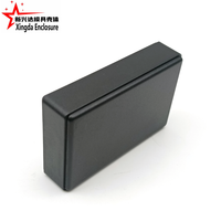 Boîtier en plastique ABS rectangulaire lisse noir pour module d'assemblage de carte de circuit imprimé général