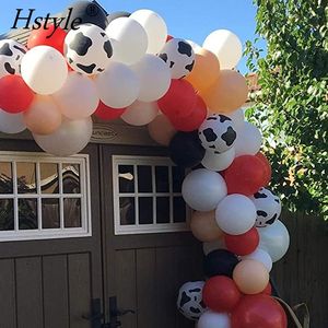 105 Buah Kit Lengkungan Karangan Bunga Balon 12 Inci Balon Cetak Sapi Balon Putih Hitam Merah Kuning dengan Strip untuk Ulang Tahun Pertanian ST484 - Product Image 4