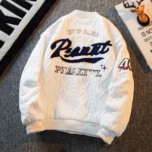 Custom Eco-Friendly <b>Thin</b> College Embroidered Baseball Reversible Bomber <b>Jacket</b> for <b>Men</b> - Product Image 2