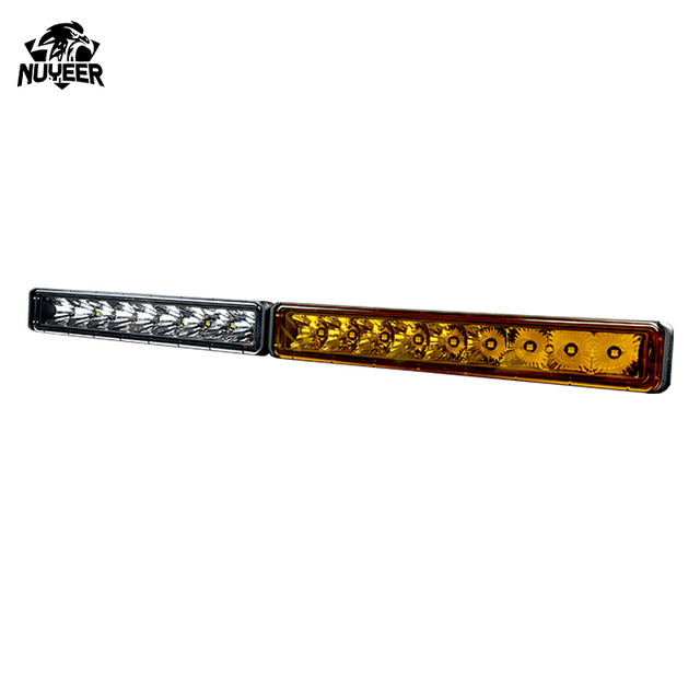 NUYEER Waterproof 2 Pack Spot Beam Off Road Auto Accessory Single Row 6 Inch 30W 12V Mini Led Light Bar