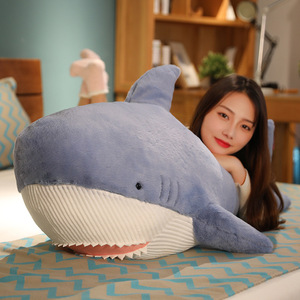 Offre Spéciale : Adorable Peluche Requin Blanc, Série Animaux Marins, Coussin Requin, Jouet en Peluche pour Filles - Product Image 3