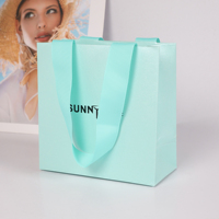 SUNNY PACK Grosir Tas Hadiah Kustom Tas Belanja untuk Toko Perhiasan Pakaian Tas Kertas Keras dengan Logo Anda Sendiri
