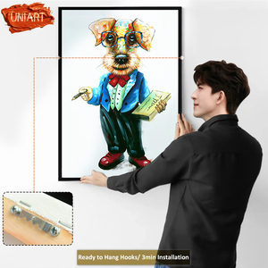 <span class=keywords><strong>Peinture</strong></span> sur toile en acrylique verticale pour animalerie, impression sur toile en acrylique de <span class=keywords><strong>chien</strong></span> professeur, art mural, décoration murale en acrylique cristallin pour animaux - Product Image 4