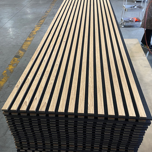 Pannelli Acustici dal Design Moderno con Modello 3D in Legno MDF Impiallacciato a <span class=keywords><strong>Doghe</strong></span> per Pareti - Product Image 5