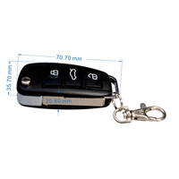 Control Remoto RF Universal, Apariencia Similar a un Control Remoto de Auto, Transmisor de Código Variable de 433MHz con Función de Aprendizaje