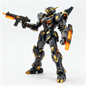 Custom Assembly Mecha Toy Sci-Fi Fantasy Plastic <b>Model</b> <b>Building</b> Kit For 7-12 Years Unisex - Product Image 4