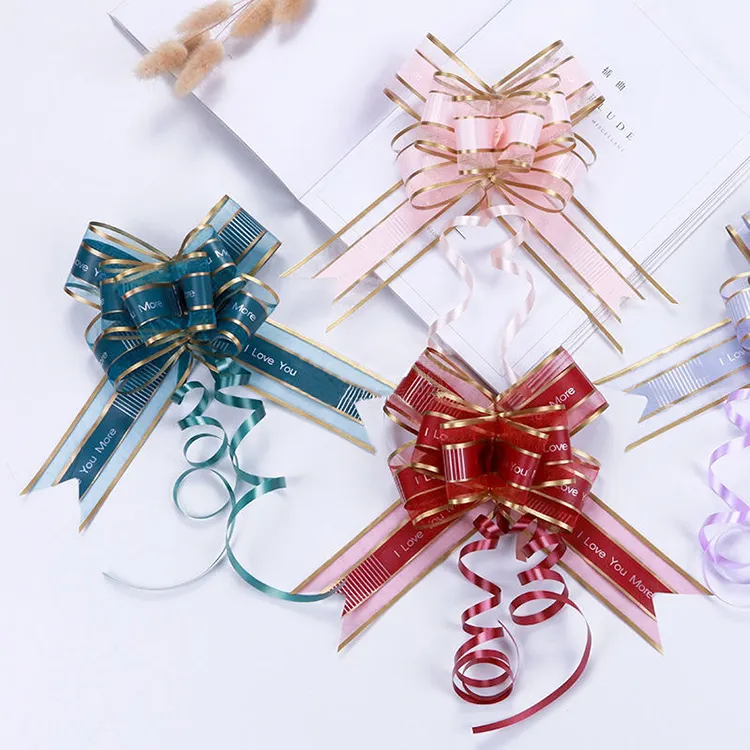 Gift Wrapping Ribbon Gift Box Pull Bow Flower Pull Ribbon Bows