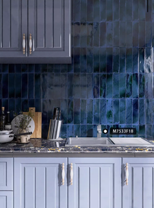 Carreaux de mosaïque en porcelaine pour dosseret de cuisine, bordure de <span class=keywords><strong>douche</strong></span> de salle de bain-longue bande, décoration murale étanche (300x75mm) - Product Image 6