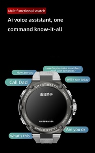 2025 xu hướng mới gm6 Vòng nhắc nhở ít vận động đồng hồ chống nước ai trợ lý giọng nói BT cuộc gọi trò chuyện xã hội đồng hồ thông minh cho nam giới - Product Image 2