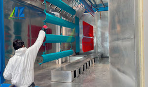 Automatische/halbautomat ische Pulver beschichtung system maschine zum Lackieren und Trocknen von Felgen - Product Image 5