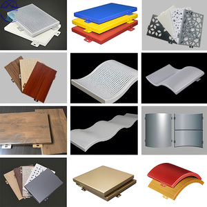 Revestimiento de Pared Curva Exterior <span class=keywords><strong>con</strong></span> Perfil de Aluminio, Panel de Aluminio Hiperbólico <span class=keywords><strong>con</strong></span> Patrón de <span class=keywords><strong>Piedra</strong></span> - Product Image 6