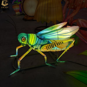 Lanterne de festival SGL18 personnalisée en soie chinoise avec motif de démoniaque pour spectacle de lanternes événementiel <span class=keywords><strong>saisonnier</strong></span> - Product Image 5