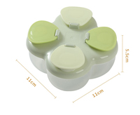 Portable Voyage Quatre Compartiments Bébé Lait En Poudre Conteneur De Stockage Des Aliments Divisé Distribution Sous-Paquet Boîte pour Nouveau-nés