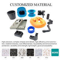 Componentes Moldeados por Inyección OEM Duraderos Hechos de Materiales PP, ABS, PC, PA66, Certificados por RoHS y REACH, para Logotipo Personalizado