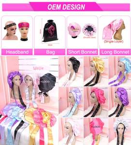 Sıcak satış ayarlanabilir siyah elastik peruk bant düşük fiyat direnç bantları ile özel Logo baskılı - Product Image 4