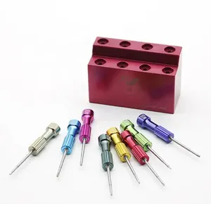 牙科实验室种植螺丝刀套装8支迷你技术螺丝刀机械微型螺丝刀套件