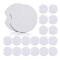 Sous-verre antidérapant en néoprène pour porte-gobelet de voiture, idéal pour cadeaux promotionnels, avec logo personnalisé, vierge pour impression par sublimation