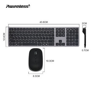 <b>Bluetooth</b> Usb Receiver Dual Connecting Custom Portable Ce Rosh wireless Keyboard <b>Mouse</b> Combos - Product Image 6