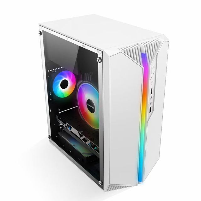 2023 New Design Gaming Case Cabinet Matx Computer Case Mid Tower Cabinet for Mini Transparent Acrylic Panel PC Case