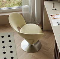 Samt-Drehstuhl Runde Form Schlafzimmer Lounge Wohnzimmer Möbel Modernes Sofa