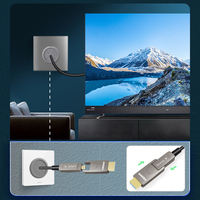 Câble HDMI détachable dans le mur 8k 4k moniteur projecteur Home cinéma haute définition micro HDMI 2.1 AOC câble à fibre optique