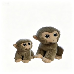 Simpatico Peluche a Forma di <span class=keywords><strong>Scimmietta</strong></span>, Pupazzo di Alta Qualità Ispirato ai Safari nella Giungla, Regalo di Compleanno Ideale per Bambini - Product Image 1