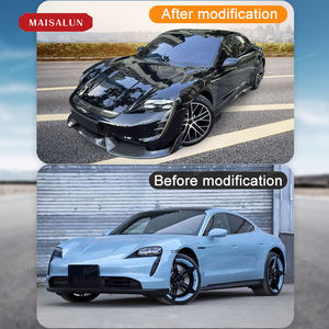 Kit carrosserie MSY en fibre de carbone sèche de haute qualité pour <span class=keywords><strong>Porsche</strong></span> <span class=keywords><strong>Taycan</strong></span> avec lèvre avant, diffuseur arrière, jupes latérales, accessoires automobiles - Product Image 3