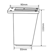 Nouvelle table basse carrée, pieds de canapé en ABS/PP, moderne, pour chambre, atelier, salon, hôpital, usage extérieur, échantillon gratuit